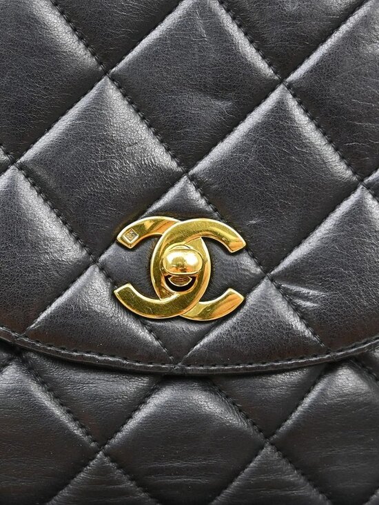 Chanel Black Lambskin Large Duma Backpack NQ09406